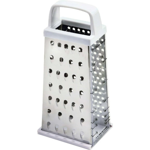 Silver Norpro 343 Grip-EZ Stainless Steel Grater with Catcher Silver Norpro 343 Grip-EZ Stainless Steel Grater with Catcher